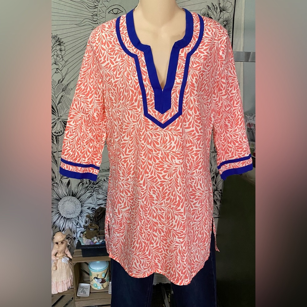J Crew 3/4 sleeve beach coverup tunic size medium